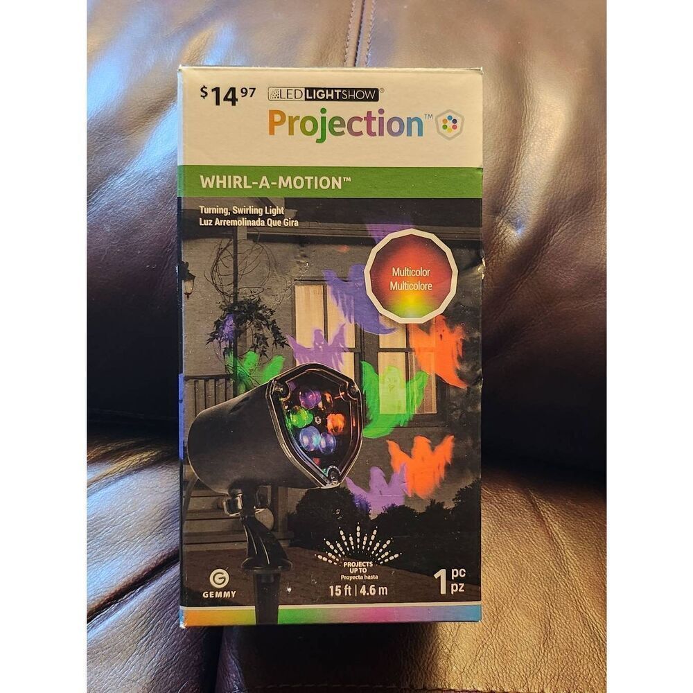 Gemmy Halloween SpotLight Kaleidoscope LED Projection Swirling Lighting Effect